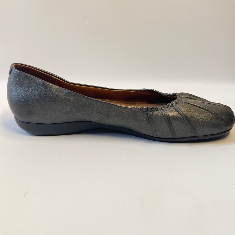 ABEO Taylin women’s Size 9N Gray Black Ballet Leather Flats - Picture 4 of 9
